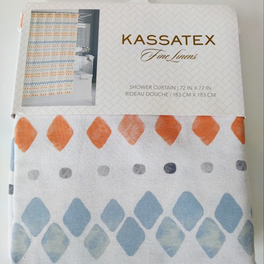 🎁Kassatex Fine Linens Shower Curtain - 72